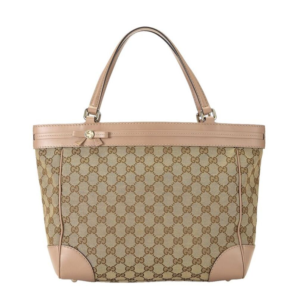 Gucci Pink Canvas & Leather Mayfair Tote (Authentic Pre-Loved)